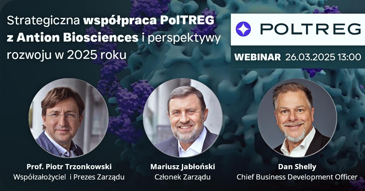 Strategiczna współpraca PolTREG z Antion Biosciences i perspektywy rozwoju w 2025 roku [Webinar z przedstawicielami spółki]