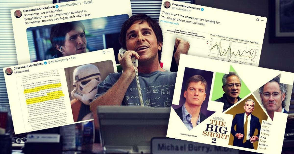 Michael Burry znów pod prąd - stawia wielkiego shorta na Nvidię i Palantir
