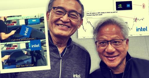 Nvidia wkłada 5 mld USD w Intela. Euforia na giełdzie, pytania o sens