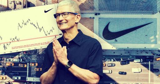 Prezes Apple, Tim Cook, kupuje akcje Nike. Akcje rosną po serii spadków