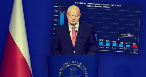„Złoto jest kotwicą zaufania. Moim celem jest, abyśmy jako państwo mieli 700 ton złota" mówi Adam Glapiński