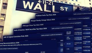 Top Picks Wall Street na 2026 rok i powrót przemysłu, energii oraz finansów, a mniej spółek AI