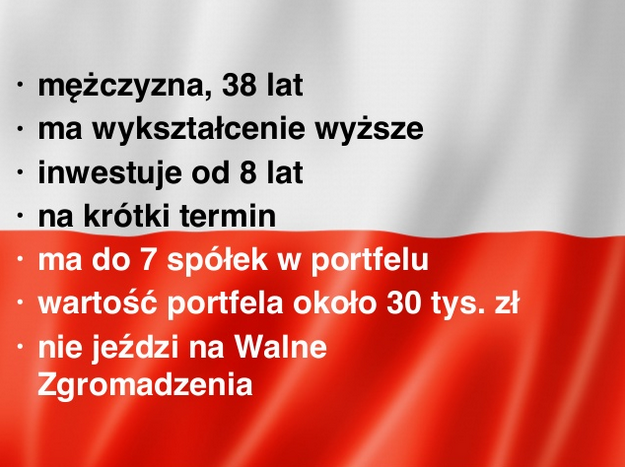 Ilustracja 1: Profil statystycznego, polskiego inwestora giełdowego. Źródło SII, badanie OBI 2014.