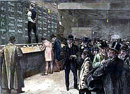 Scena z bucket shopu z 1892 roku. Źródło Wikipedia