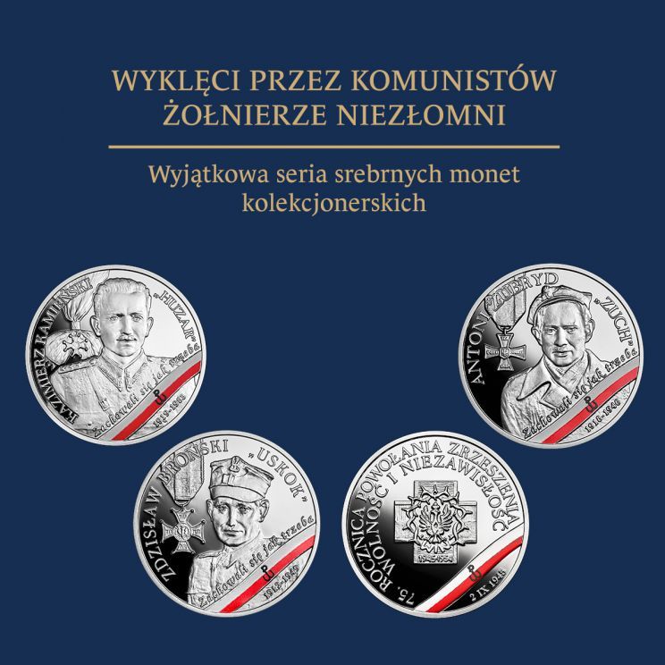 NBP Monety kolekcjonerskie 2023 - Wyklęci przez komunistów Żołnierze Niezłomni