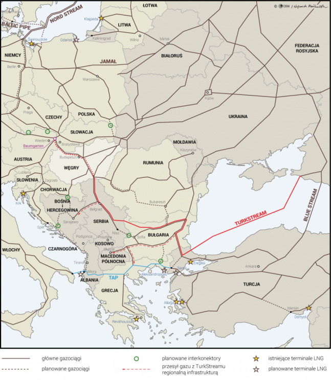 Mapa TurkStream