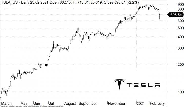 Tesla akcje