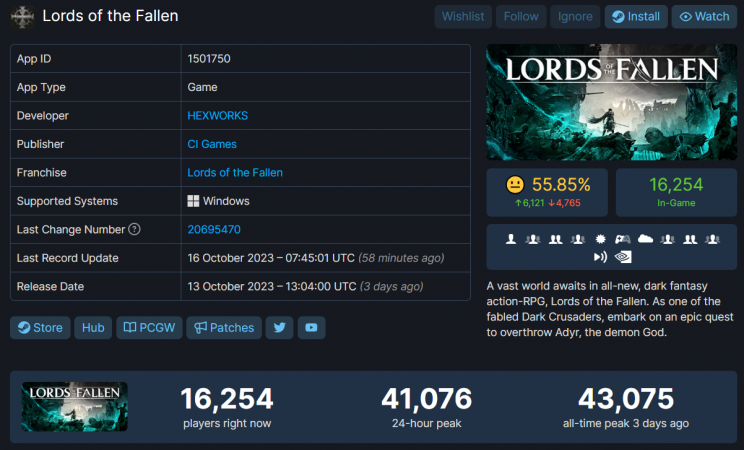 lords of the fallen steam