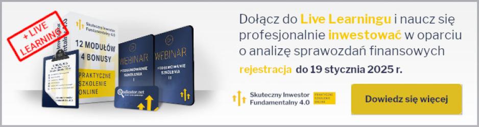 Live learning z analizy fundamentalnej - metodologia Skuteczny Inwestor Fundamentalny 4.0 na żywo z Rafałem Irzyńskim oraz portfel edukacyjny